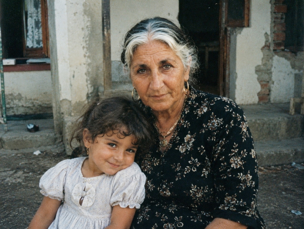 Chaya with her grandma Eldria in Bulgaria, circa 1990