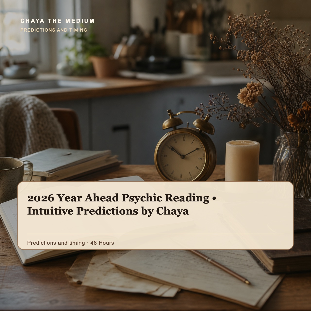 2026 Year Ahead Psychic Reading • Intuitive Predictions by Chaya