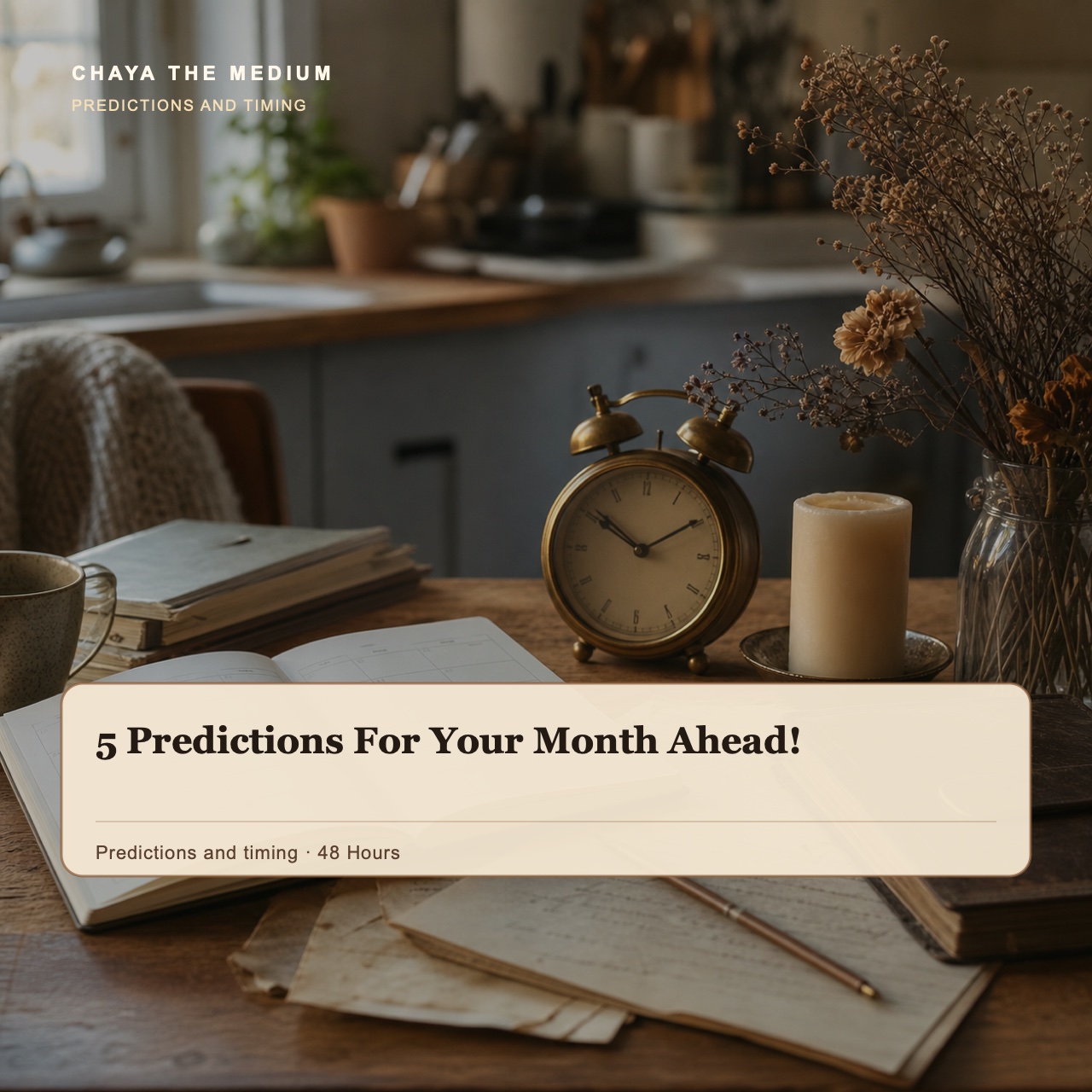 5 Predictions For Your Month Ahead!