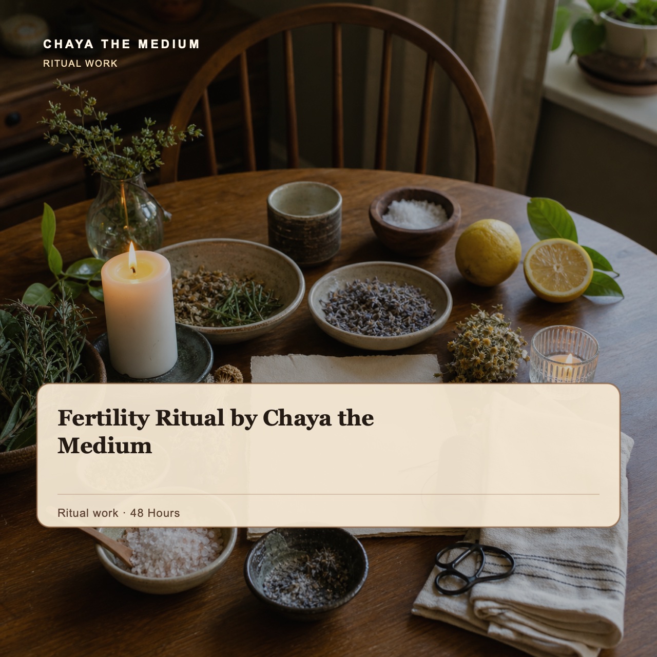 Fertility Ritual by Chaya the Medium