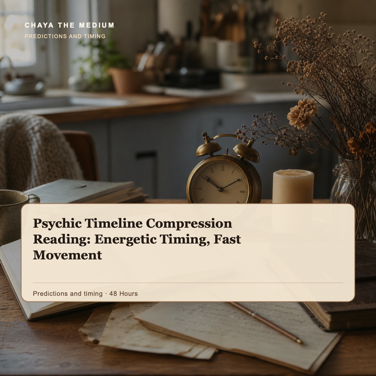 Psychic Timeline Compression Reading: Energetic Timing, Fast Movement