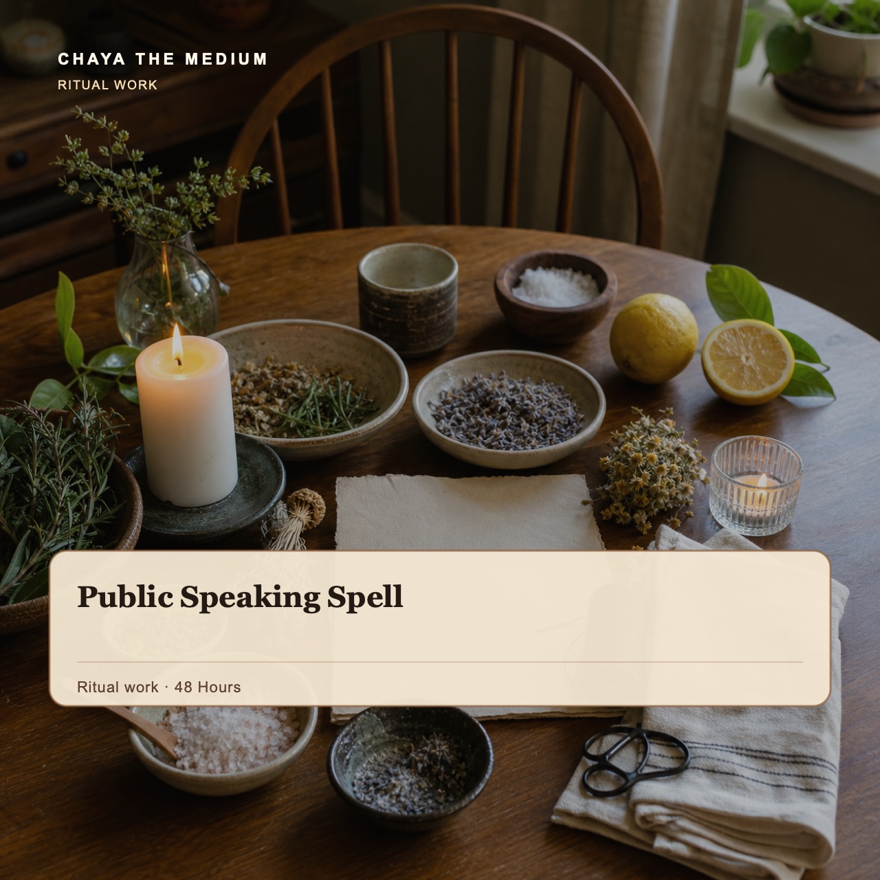 Public Speaking Spell