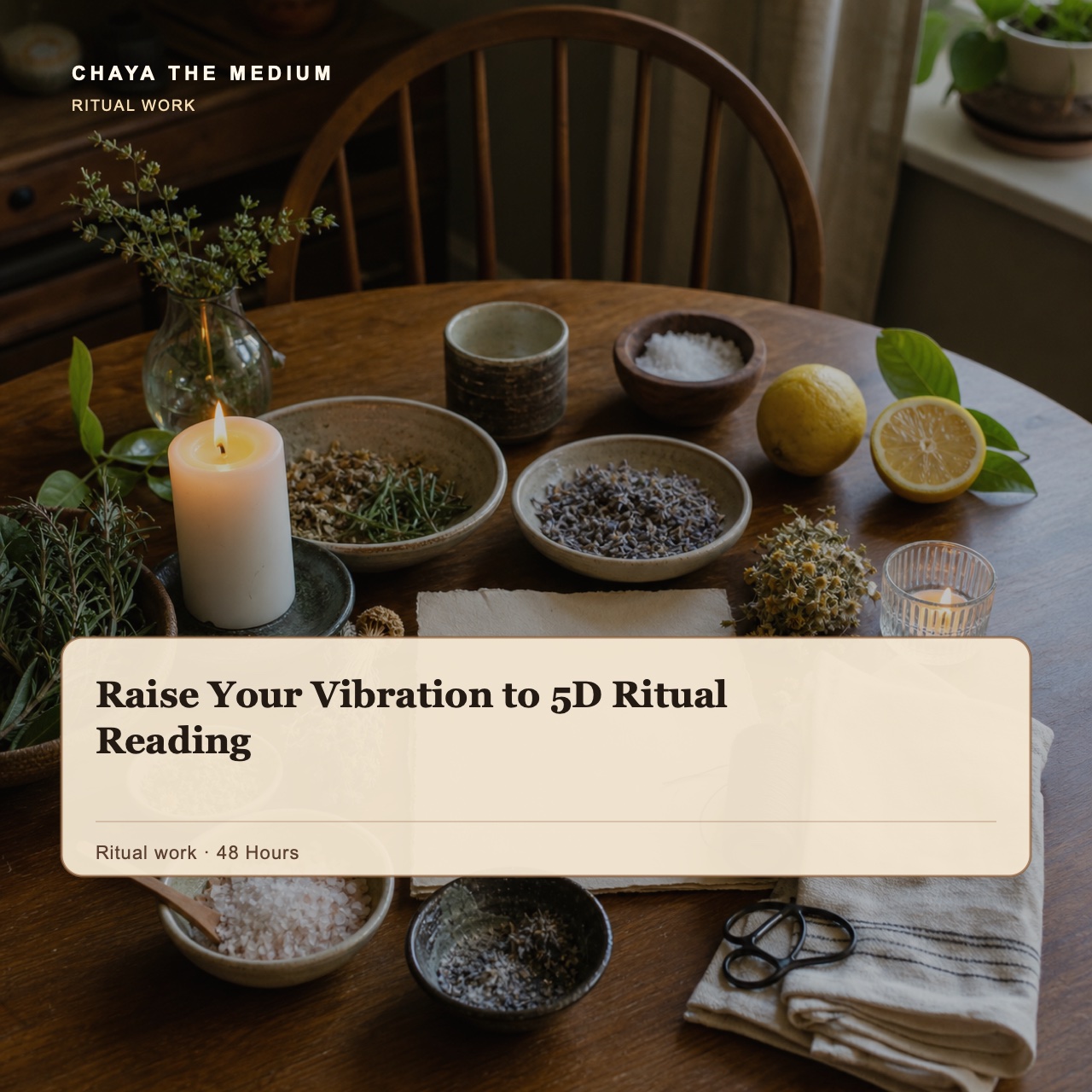Raise Your Vibration to 5D Ritual Reading