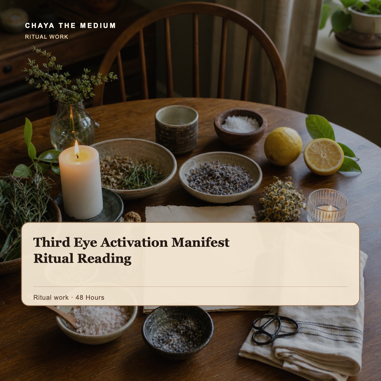 Third Eye Activation Manifest Ritual Reading