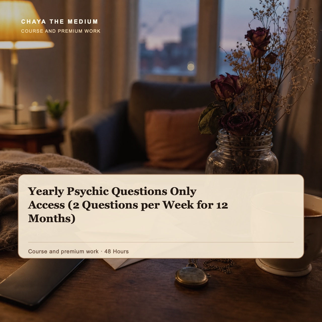 Yearly Psychic Questions Only Access (2 Questions per Week for 12 Months)