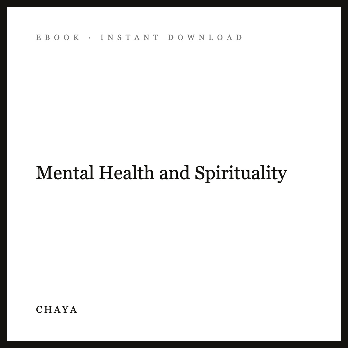 Mental Health and Spirituality eBook