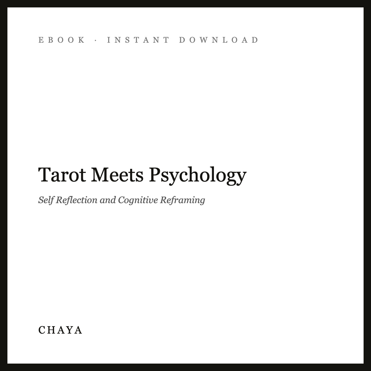 Tarot Meets Psychology eBook | Self Reflection and Cognitive Reframing