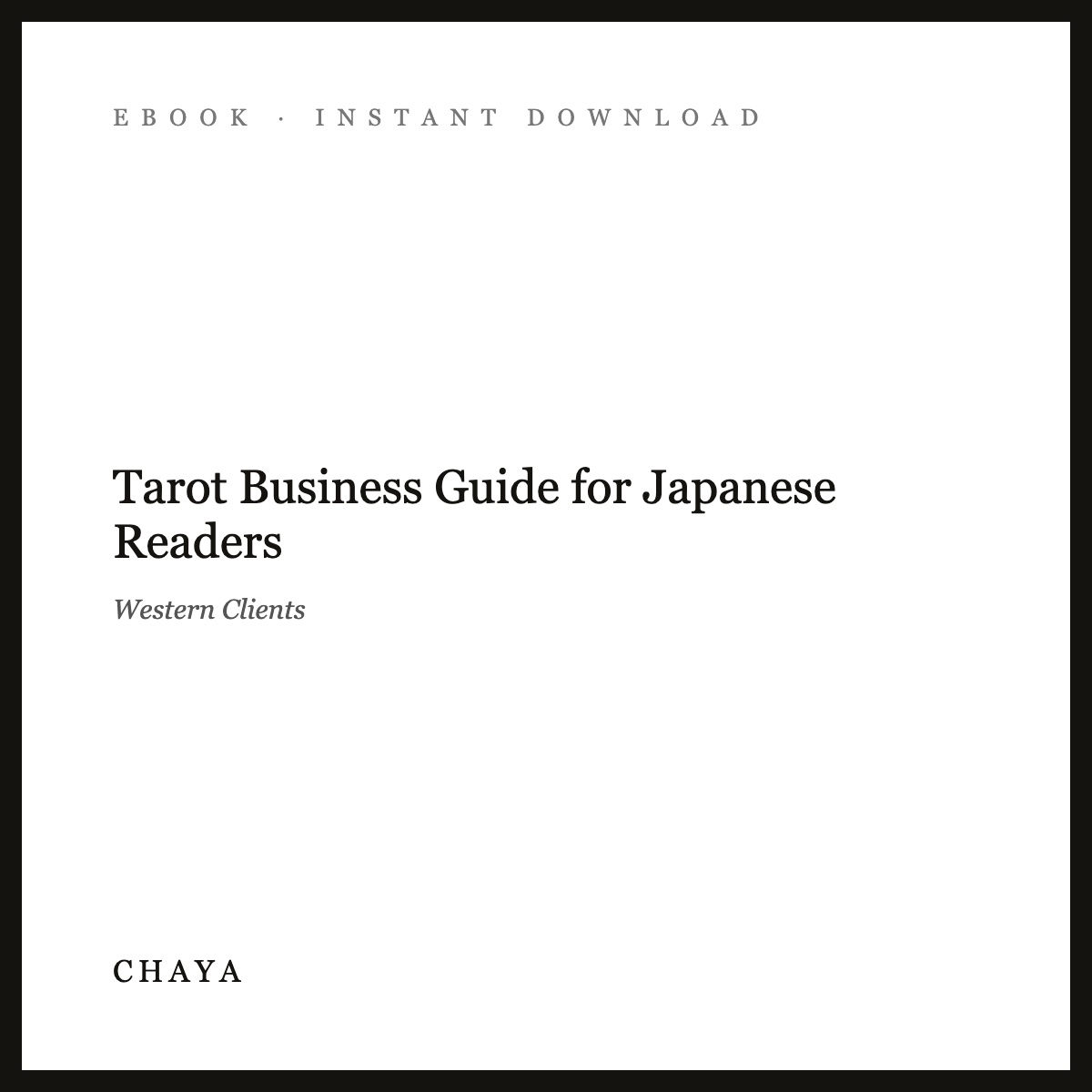 Tarot Business Guide for Japanese Readers | Western Clients